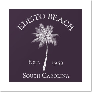 Edisto Beach South Carolina Est 1953 Vintage Palmetto Posters and Art